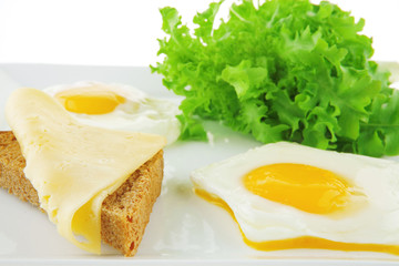 eggs and gold cheese