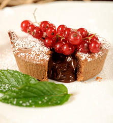 Cake with chocolate
