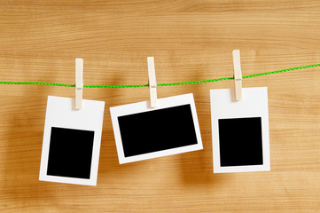 Fototapeta premium Designer concept - blank photo frames for your photos