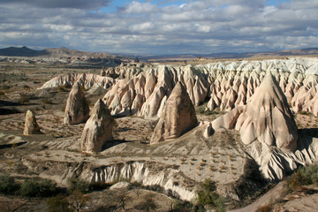 Landschaft nahe Göreme, Kappadokien - Türkei