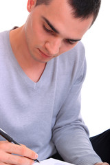 businessman hands signing a contract