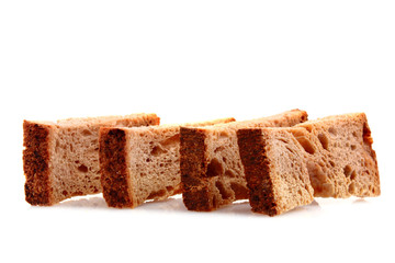 Rusk isolated on white