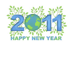Happy New Year 2011 Green Planet