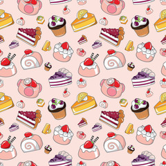 seamless cake pattern
