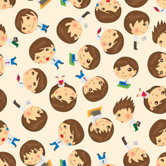 seamless people pattern