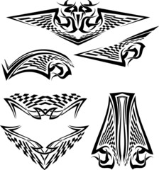 Fototapeta premium tattoo Race Flag