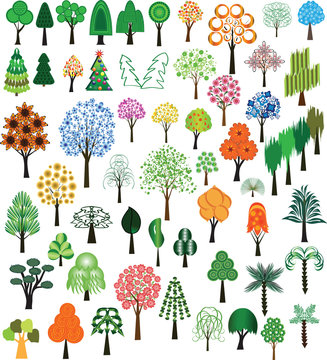 Set of vector of trees
