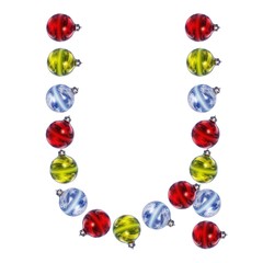 High resolution Christmas font isolated