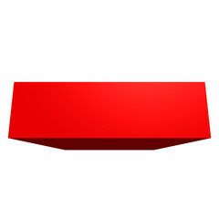 High resolution 3D red symbol isolated on white background © high_resolution