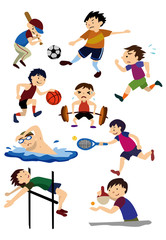 cartoon sport icon