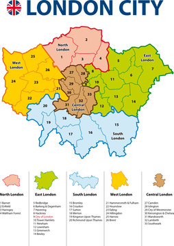 LONDON CITY MAP - Carte de Londres