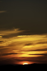 red hot burning sun