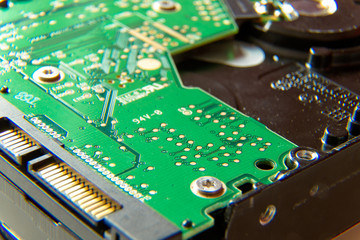 hard drive close up