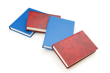 Fototapeta premium Stack of books isolated on the white background