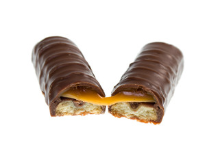 Chocolate bar isolated