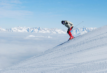 skier downhill
