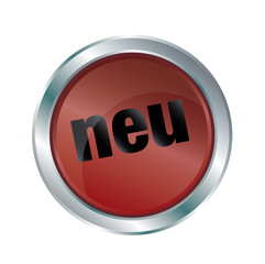 Neu Knopf in rot