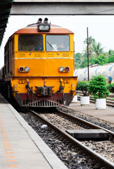 Old diesel electeic locomotive