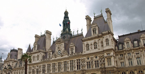 Fototapeta na wymiar Paris - City Hall (Hotel de Ville)