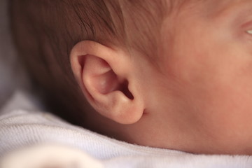 orecchia bimba neonata