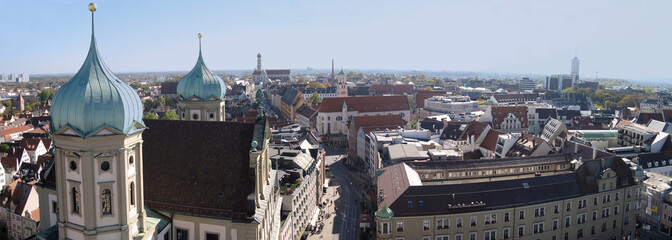Augsburg City mit St. Peter Panorama