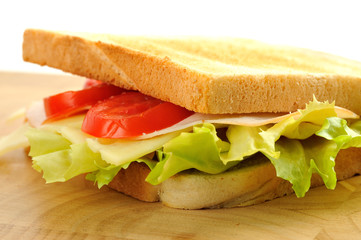 ein leckeres frisches sandwich