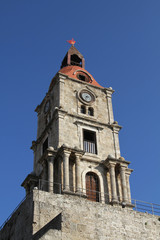 Der Uhrenturm in Rhodos-Stadt