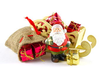 Schlitten mit Geschenken