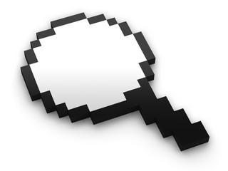 Fototapeta premium Pixel 3d : loupe 1