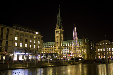 Fototapeta na wymiar Weihnachtliches Hamburg