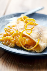crepe with orange filling