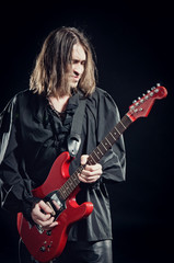 Obraz premium Rock-star playing a concert