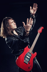 Rock-star playing a concert