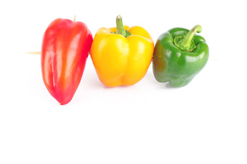 Color peppers on stick