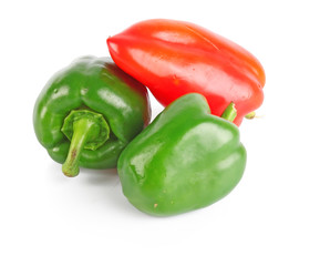 Three color peppers