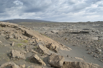 Desierto frío en Islandia