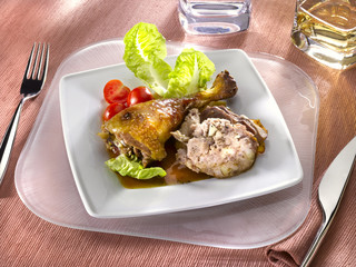 chapon farci - capon stuffed - cappone ripieno