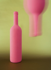 red pink bottle