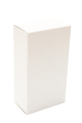 white cardboard box