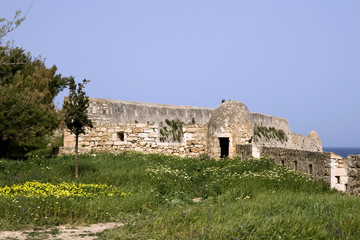 Rethymnon - Walls of venetian Fortezza Castle - Crete