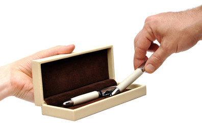 handle and open a box
