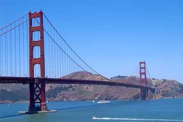 Golden Gate Bridge with Marin County, San Francisco