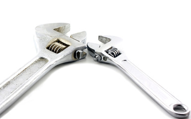 Two adjustable spanner