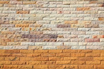 Pattern of colorful Modern Brick Wall texture