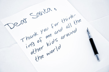 Dear Santa letter