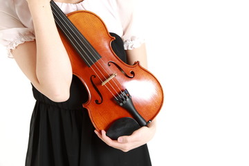 young woman with a Violin