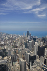 Fototapeta na wymiar Chicago widok z lotu ptaka
