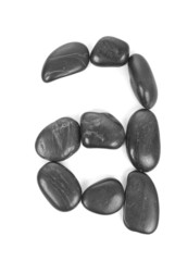 stones isolated on white