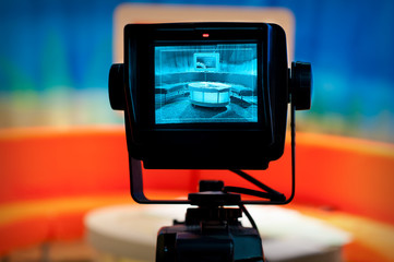 TV studio - Video camera viewfinder