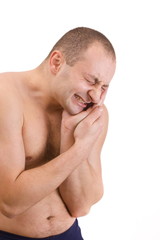 Naklejka premium Young man in pain